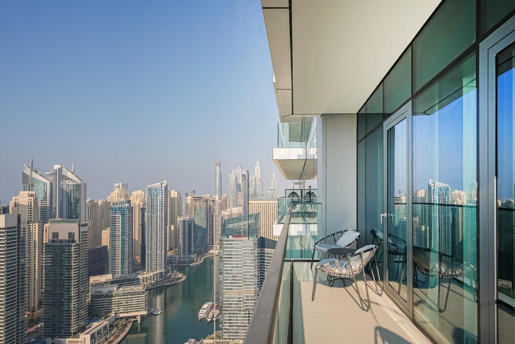 דירות Modern 2Br High Floor Haven In Vida Dubai Marina מראה חיצוני תמונה