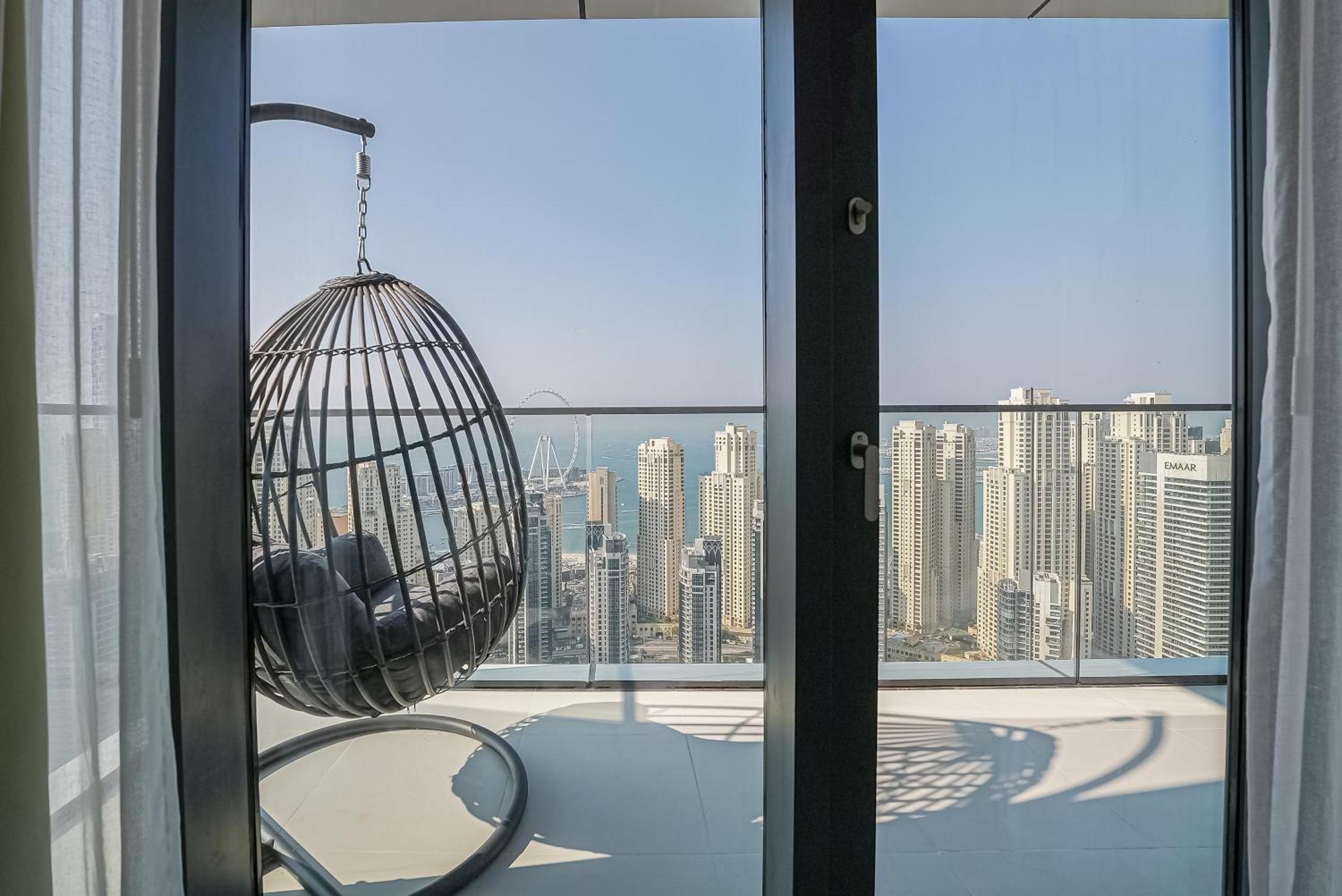 דירות Modern 2Br High Floor Haven In Vida Dubai Marina מראה חיצוני תמונה